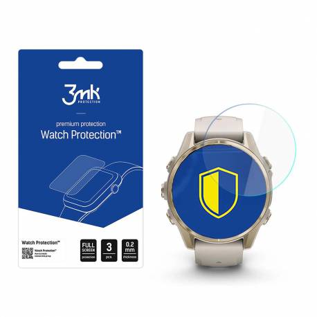 Szkło Hybrydowe 3Mk Watch Protection Flexibleglass Na Garmin Fenix 8 Amoled 43Mm