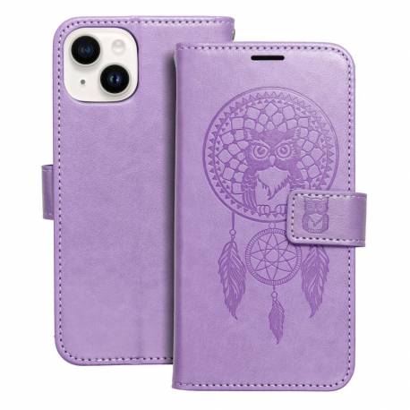 Kabura Mezzo Book Do Iphone 14 Łapacz Snów Fioletowy