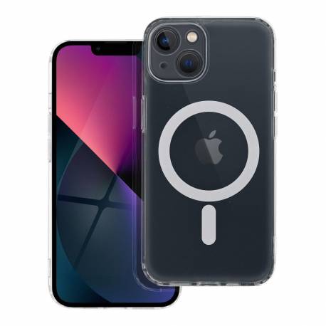 Futerał Frost Mag Cover Z Ochroną Aparatu Kompatybilny Z Magsafe Do Iphone 13 Transparentny
