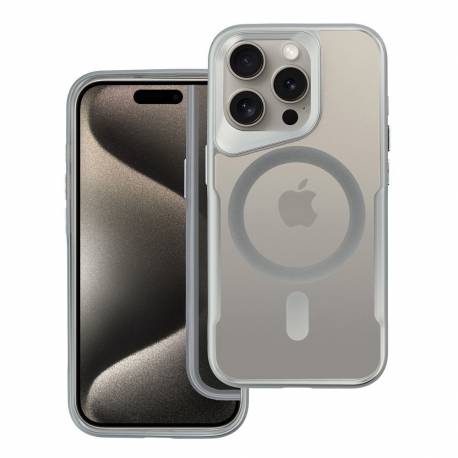 Futerał Ergofit Newzone Kompatybilny Z Magsafe Do Iphone 15 Srebrny