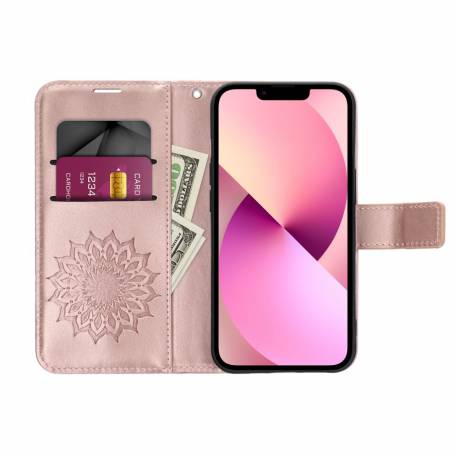 Kabura Mezzo Book Do Samsung A56 5G Mandala Złoty Róż