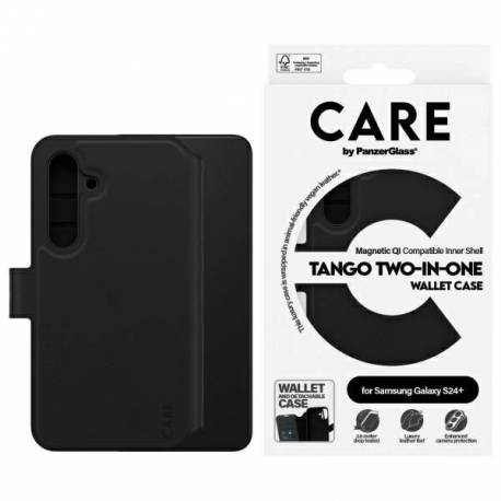 Etui Care By Panzerglass Feature Tango 2W1 Wallet Na Samsung Galaxy S24+ - Czarne