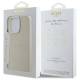 Etui Guess Grained Gold Ring Magsafe Na Iphone 16 Pro Max - Beżowe