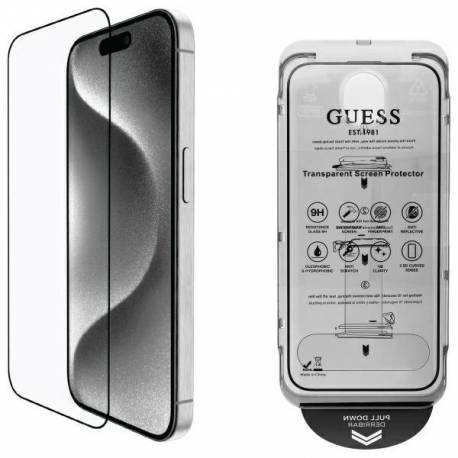 Szkło Hartowane Guess Screen Protector 2.5D Outline Na Iphone 16