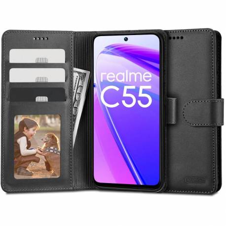 Etui Tech-Protect Wallet Na Realme C55 - Czarne