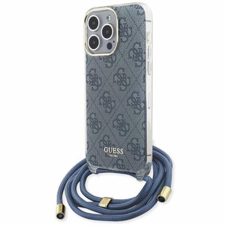 Etui Guess Crossbody Cord 4G Print Na Iphone 15 Pro Max - Niebieskie