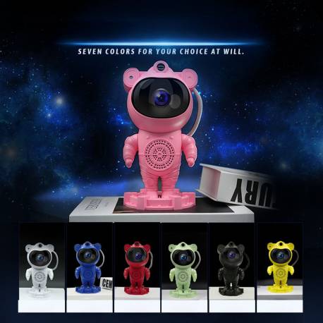 Projektor Gwiazd Astronauta Z Głośnikiem Bluetooth X2502 Różowy
