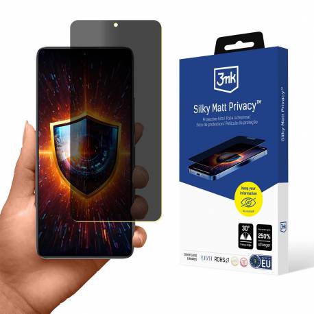 Folia Ochronna Prywatyzująca Matowa 3Mk Silky Matt Privacy Na Xiaomi Poco F6 Pro