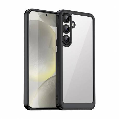 Etui Silikonowe Outer Space Case Z Żelową Ramką Do Samsung Galaxy S25+ - Czarne