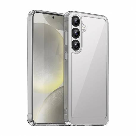 Etui Silikonowe Outer Space Case Z Żelową Ramką Do Samsung Galaxy S25+ - Przezroczyste