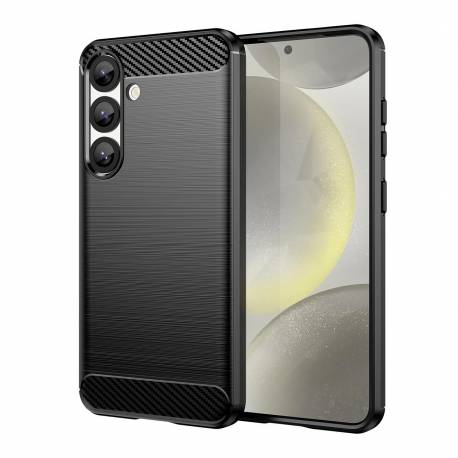 Etui Silikonowe Carbon Case Do Samsung Galaxy S25 - Czarne
