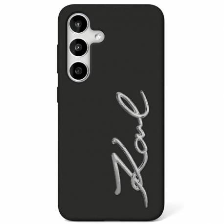 Etui Karl Lagerfeld Silicone Metal Signature Logo Samsung Galaxy S25 Ultra Czarny