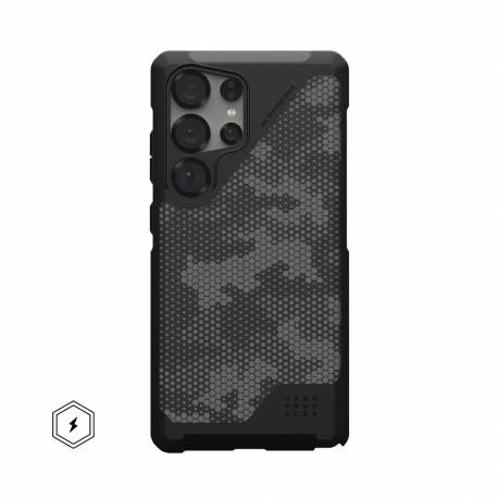 Uag Urban Armor Gear Futerał Metropolis Lt Magnet Z Wbudowanym Modułem Magnetycznym Do Samsung S25 Ultra 5G Kevlar Black