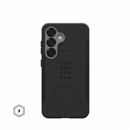 Uag Urban Armor Gear Futerał Civilian Pro Z Wbudowanym Modułem Magnetycznym Do Samsung S25 5G Black