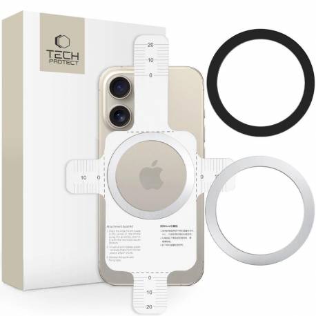 Pierścień Magnetyczny Tech-Protect Mmp-110 2W1 Z Magsafe - Srebrny-Czarny