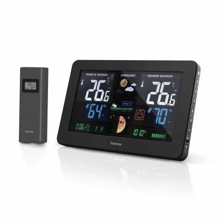 Stacja Pogody Hama Premium Z Usb - Czarna