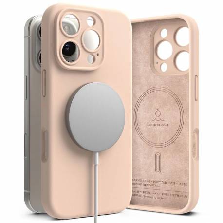 Etui Ringke Silicone Magsafe Na Iphone 16 Pro Max - Różowy