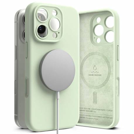 Etui Ringke Silicone Magsafe Na Iphone 16 Pro Max - Zielony