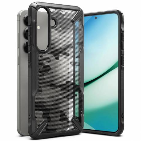 Etui Ringke Fusion X Na Samsung Galaxy S25+ - Czarny Camo