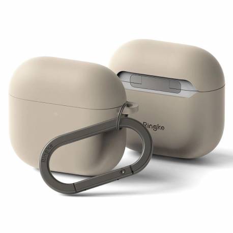 Etui Ringke Silicone Na Apple Airpods 4 - Beżowy