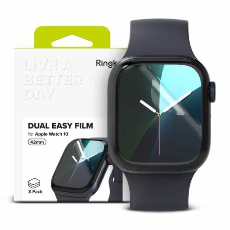 Folia Ochronna Ringke Dual Easy 3-Pack Na Apple Watch 10 42 Mm