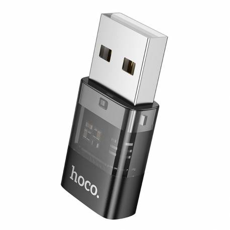Hoco Adapter Usb A (Męski) Do Typ C (Żeński) Ua36C Transparentny Czarny