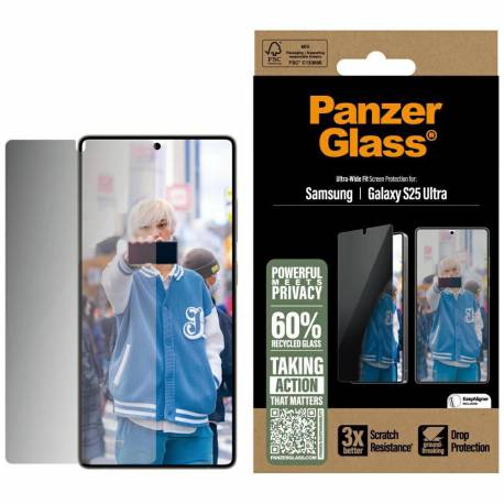 Szkło Prywatyzujące Panzerglass Ultra-Wide Fit Do Samsung Galaxy S25 Ultra