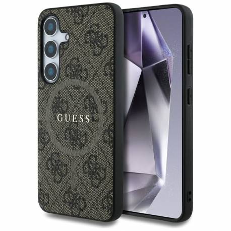 Guess Futerał Do Samsung S25 Plus Guhms25Mg4Gfrw (Magnetic Pu 4G Ring Classic Logo) Brązowy