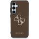 Guess Futerał Do Samsung S25 Plus Guhcs25Mpgt4Mbw (Pu Grained Big 4G And Classic Logo) Brązowy