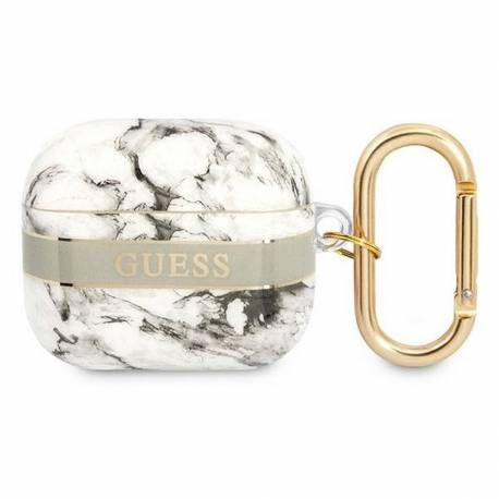 Guess Futerał Do Apple Airpods 3 Gua3Hchmag (Marble Strap Collection) Szary