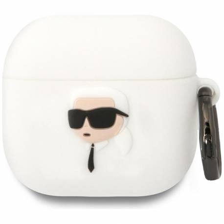 Karl Lagerfeld Futerał Do Apple Airpods 4 Kla4Runikh (3D Sil Nft K) Biały