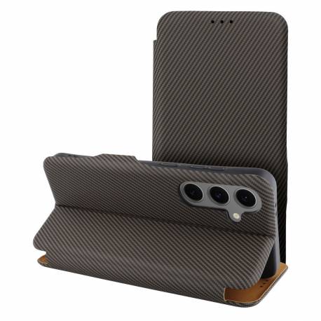 Kabura Folio Side Magnet Do Samsung A56 5G Brązowy