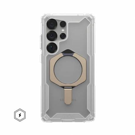 Uag Urban Armor Gear Futerał Plasma Xte Magnet Z Wbudowanym Modułem Magnetycznym Do Samsung S25 Ultra 5G Clear / Titanium