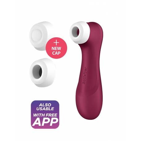 Pro 2 Generation 3With Liquid Air Technology, Vibration And Bluetooth/app Wine Red