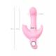 Jos Vibrator With Clitoral Stimulator Jos Twistme, Silicone, Pink, 19.5 Cm