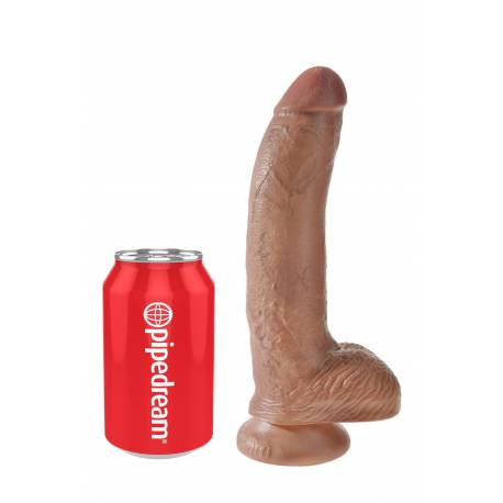 King Cock 9 Inch Cock With Balls Tan