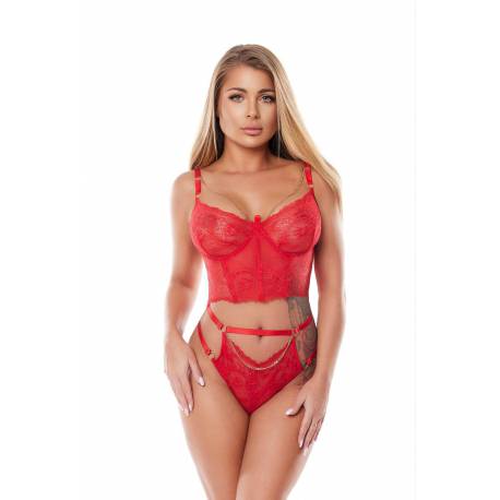 Kaia Red Corset (Corset/gorset) Xxl/xxxl