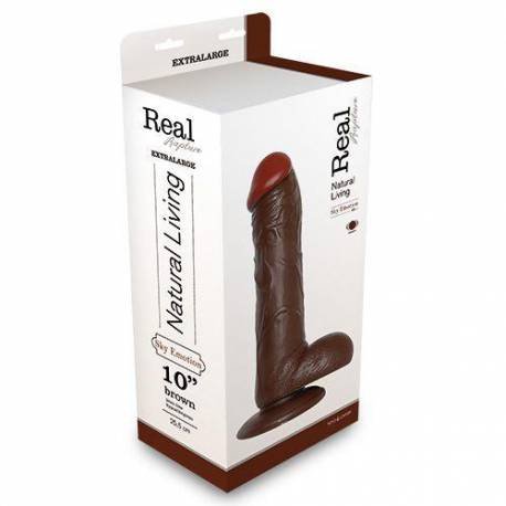 Wibrator-Realistic Vibrator Real Rapture Brown 10