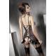 Bielizna-Splash Black Chemise M (Czarna Halka)
