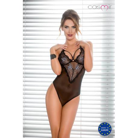 Bielizna-Giorgia Body Black L/xl - Casmir