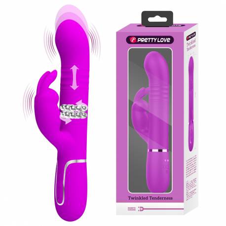 Pretty Love - Coale Twinkled Tenderness Purple, 7 Vibration Functions 4 Rotation Functions 4 Thrusting Settings