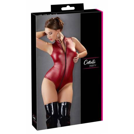 Body Zip Red L