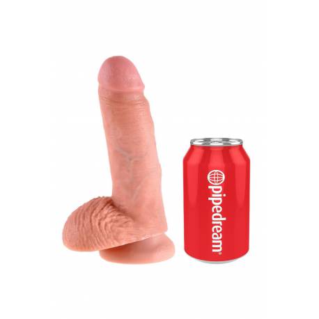 King Cock 7 Inch Cock With Balls Light