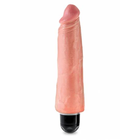 King Cock 8 Inch Vibr Stiffy Light Skin Tone