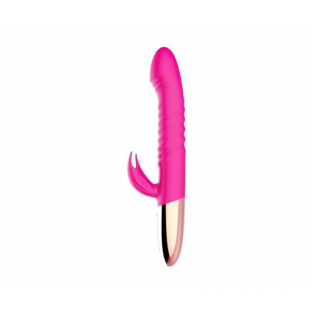 Wibrator - Rechargeable Thrusting Vibrator Usb 10 Functions - Heating
