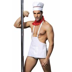 H Cook Outfit 4 Pcs White Tu (Size: Tu)