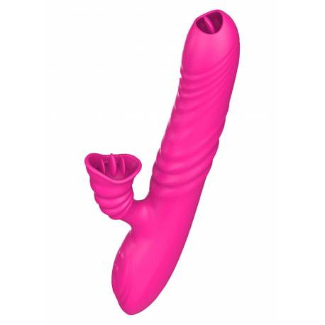 Wibrator-Angelia Usb 3 Functions Of Thrusting / 20 Vibrations Pink