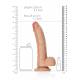 Curved Realistic Dildo Balls Suction Cup - 8/ 20,5 Cm