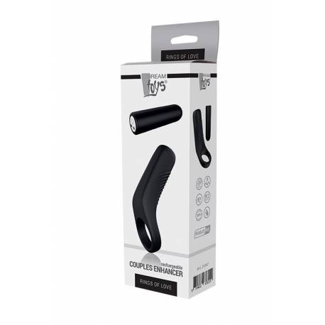 Rings Of Love Couples Enhancer Black