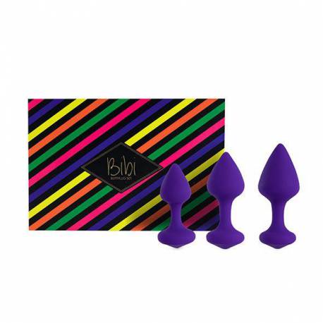 Feelztoys - Bibi Butt Plug Set 3 Pcs Purple